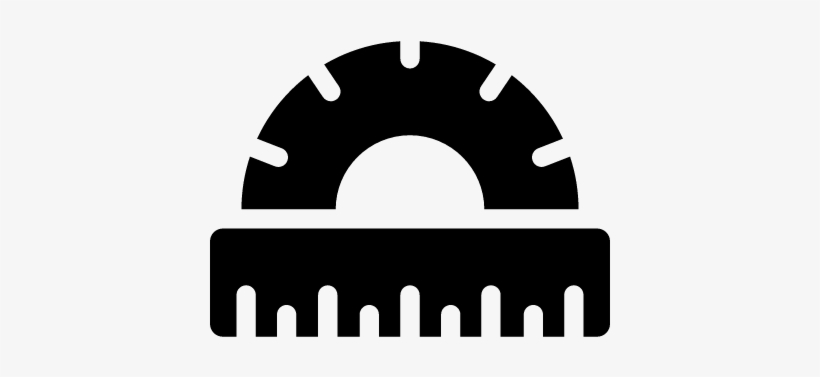 Protractor Vector - Measurement, transparent png download