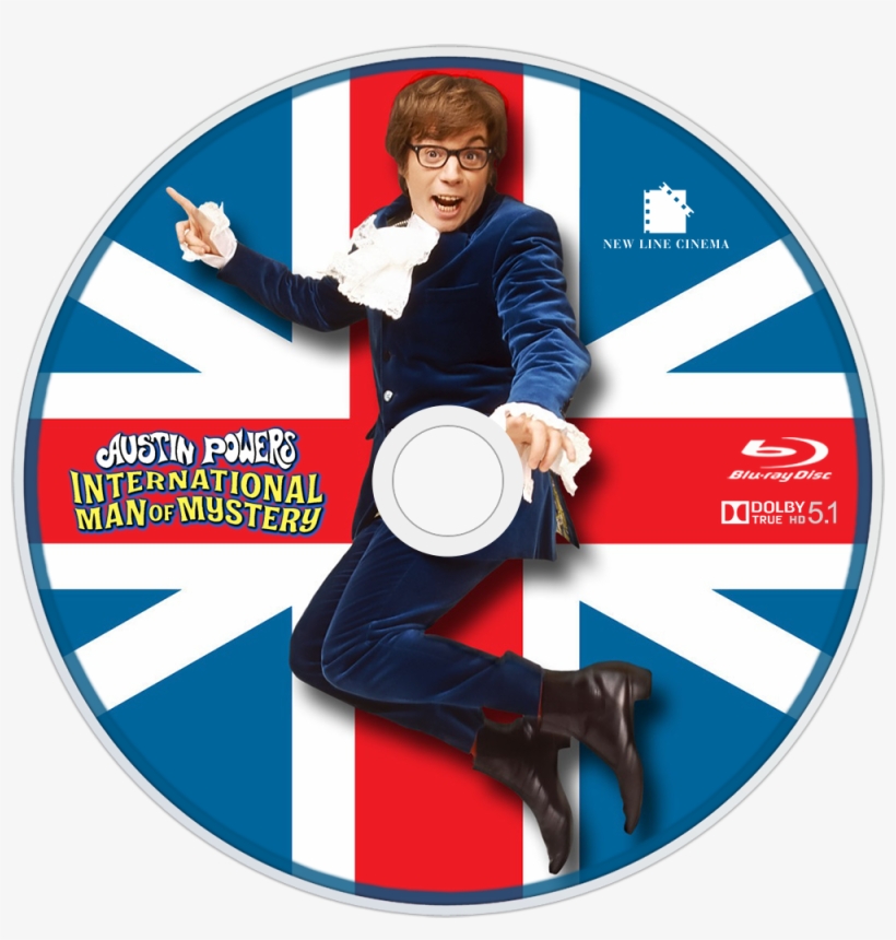 International Man Of Mystery Bluray Disc Image - Austin Powers, transparent png download
