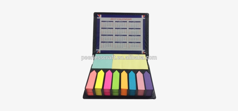 Pcsn002 Pu Cover Multicolor Custom Sticky Notes Memo - Memo Set + Kalender, transparent png download