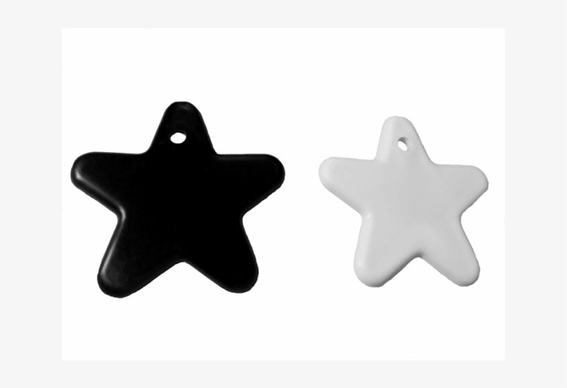 Star Shape Black & White Mix [ 8-gram Weights ] - Branding Logo, transparent png download