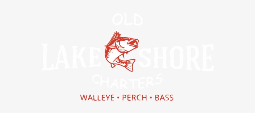 Old Lakeshore Charters Logo Red White - Poster, transparent png download