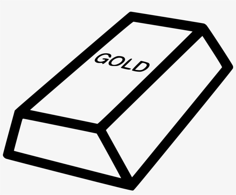 Ingot Goldbrick Brick Gold Bar Comments - Iphone, transparent png download