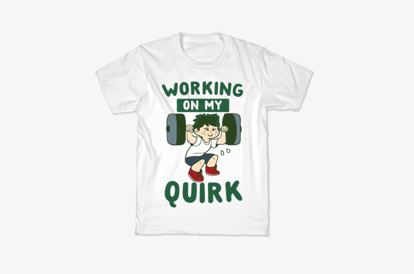 Working On My Quirk - Izuku Midoriya T Shirt, transparent png download