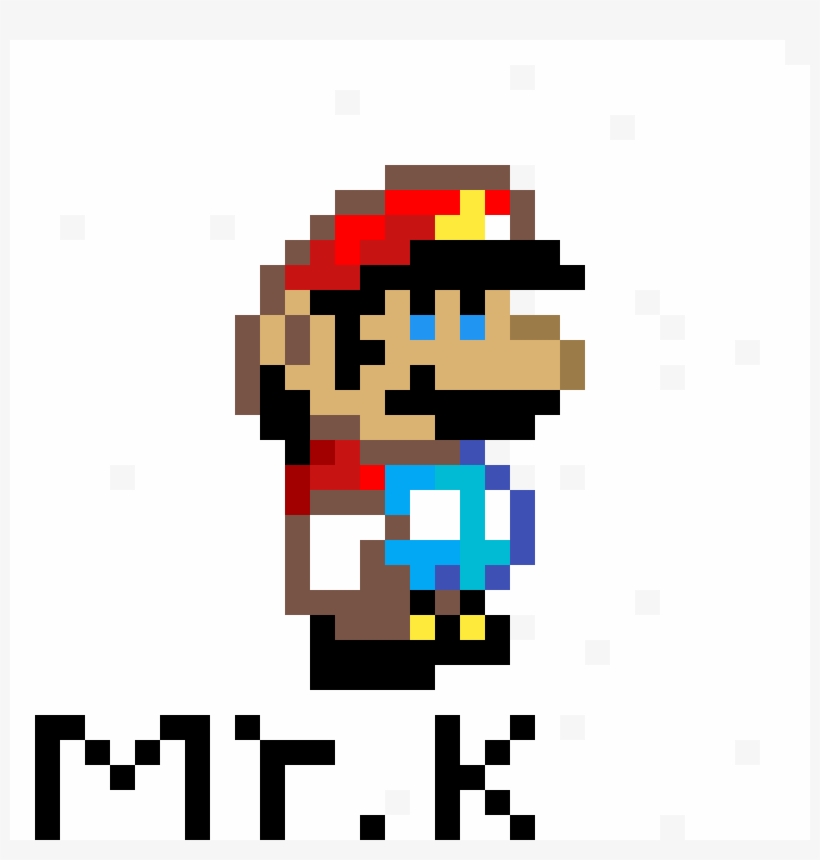Mario Pixel - Pixel Super Mario 1, transparent png download