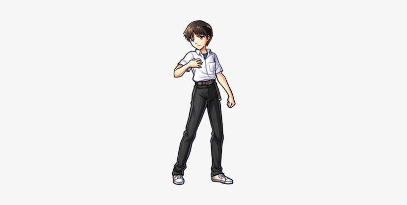 Gear-shinji Ikari Render - Cartoon, transparent png download