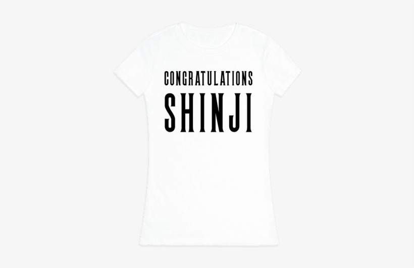 Congratulations Shinji Womens T-shirt - T-shirt, transparent png download