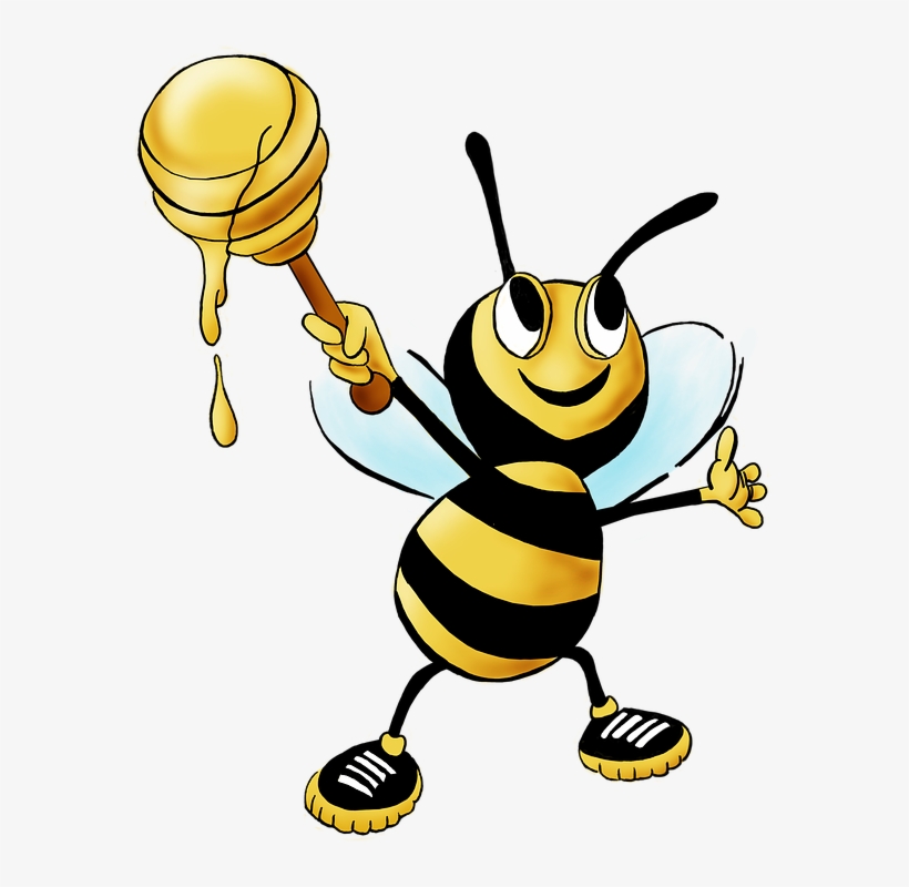 Honey Bee, Bee, Honey, Animal - Bee And Honey Clipart, transparent png download