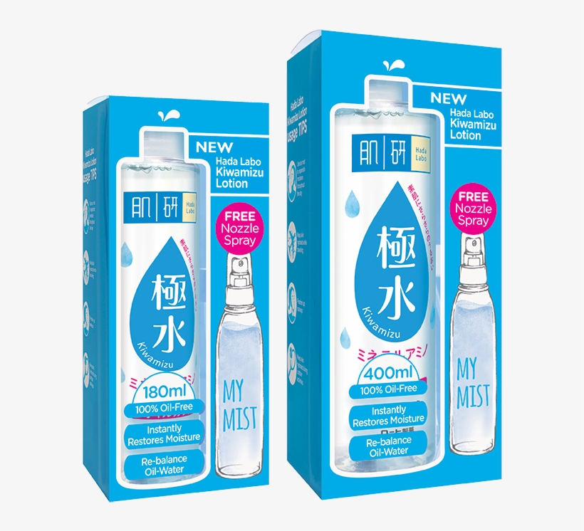 Refresh With Hada Labo's Kiwamizu Lotion & Experience - Hada Labo Face Mist, transparent png download