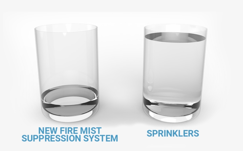 On Average New Fire Mist Suppression System Uses 80% - Water, transparent png download