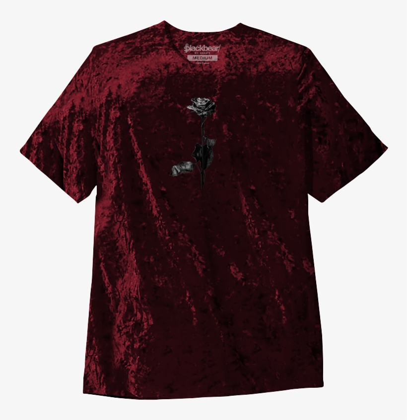 Dead Roses Crushed Velvet Tee - Blackbear Dead Roses Merch, transparent png download
