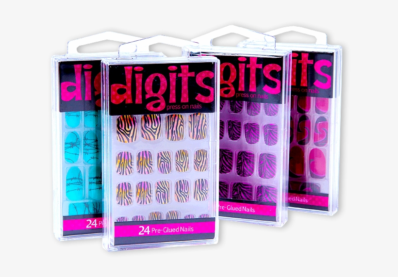 Digits Fake Nails - 5 And Below Nails, transparent png download