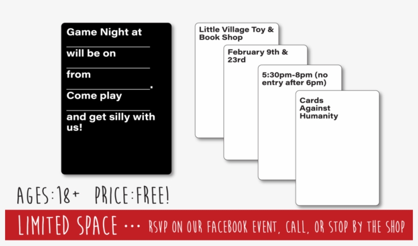 Cards Against Humanity Little Village Toy & Book Shop - Cards Against Humanity, transparent png download