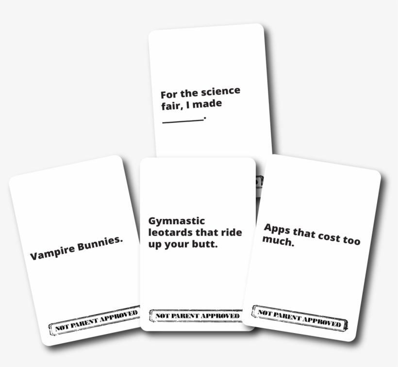 Not Parent Approved Card Game, transparent png download