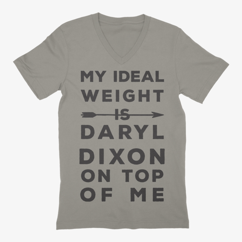 Ideal Weight Is Daryl Dixon On Top V-neck - Daryl Dixon, transparent png download