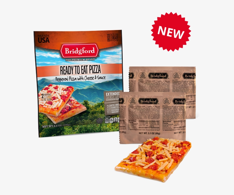 Pepperoni & Cheese Pizza - Bridgford Filled French Toast Ready To Eat Sandwiches, transparent png download