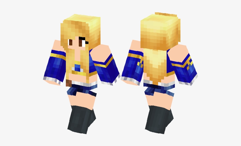 Lucy Heartfilia Minecraft Skin Download, transparent png download