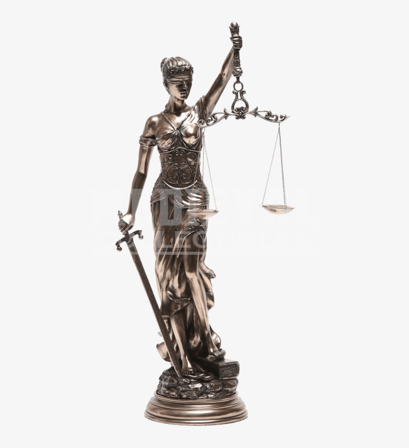 Mythology Statues Figurines And - Ptc 31.5 Inch Large Lady Justice With Scales And Sword, transparent png download