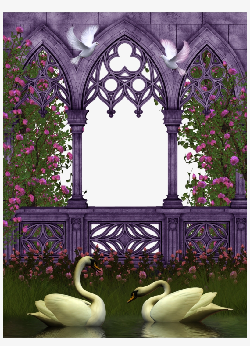 Rose Garden 44 By Collect And Creat On Deviantart - Fantasy Gate Garden Png, transparent png download