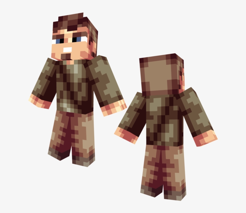 Tuhqlpng - Minecraft Skin Walking Dead, transparent png download