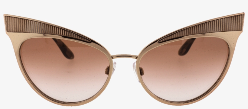 Gabbana Cat Eye Metal Frame Sunglasses - Beige, transparent png download