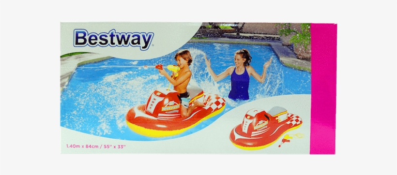 Jet Ski Rider Float Water Gun - Bestway - 55"x33" Wave Attack Rider, transparent png download