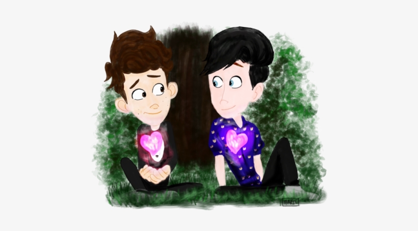 This Is A Dan And Phil Version Of The Beautiful Short - Dan And Phil In A Heartbeat, transparent png download