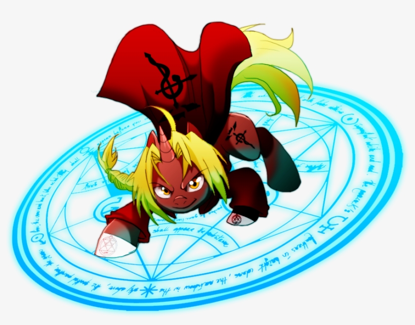Dormin-kanna, Edward Elric, Fullmetal Alchemist, Ponified, - Full Metal Alchemist Symbol, transparent png download