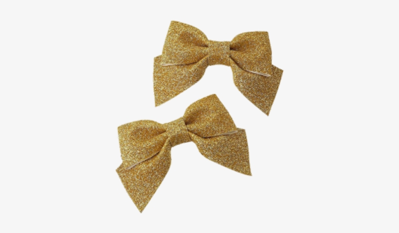 Gold Glitter Bow Png, transparent png download