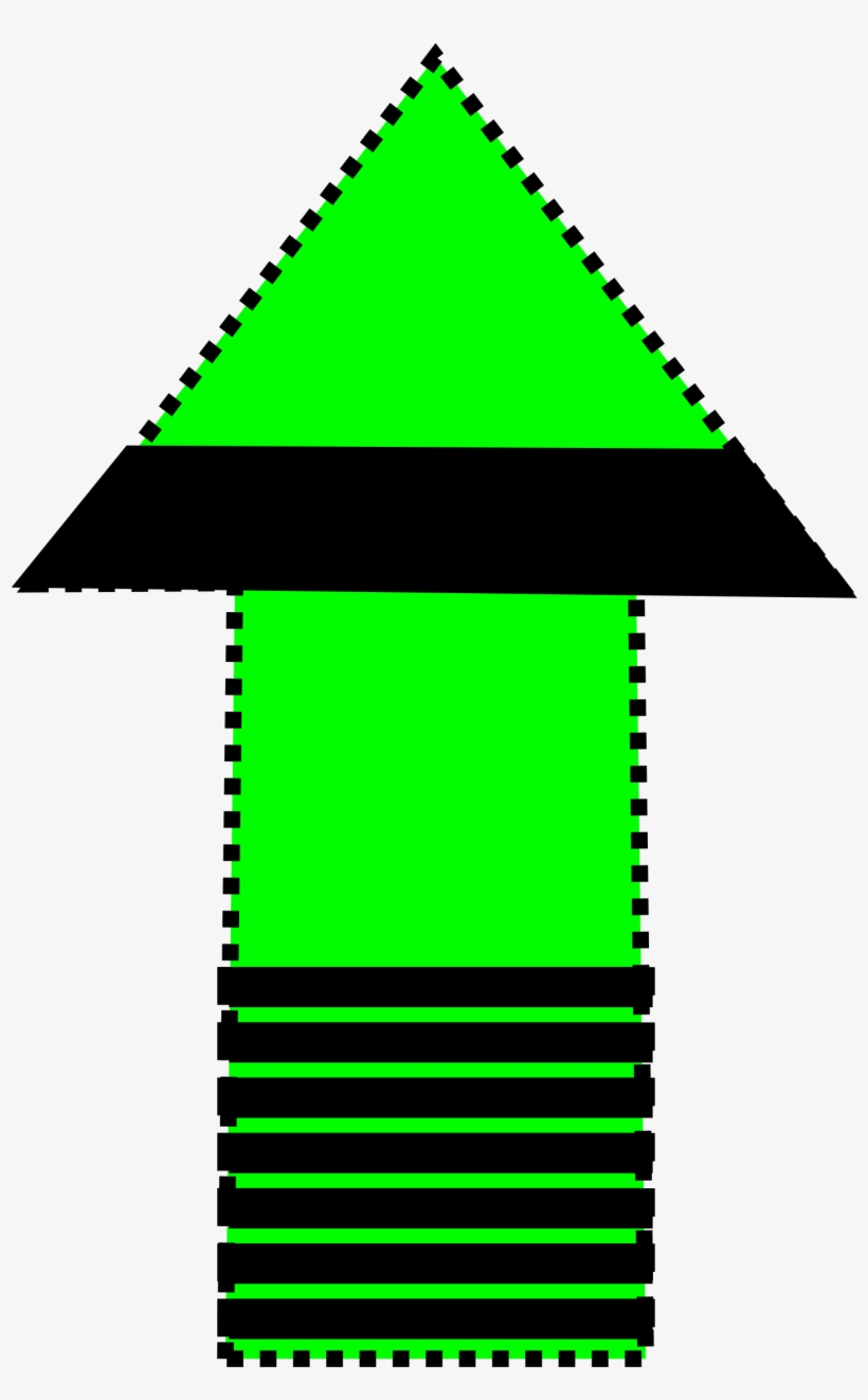 Green And Black Arrow Svg Freeuse Stock - Triangle, transparent png download