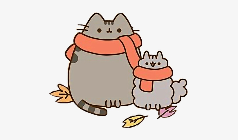 Clipart Cat Autumn - Kawaii Autumn, transparent png download