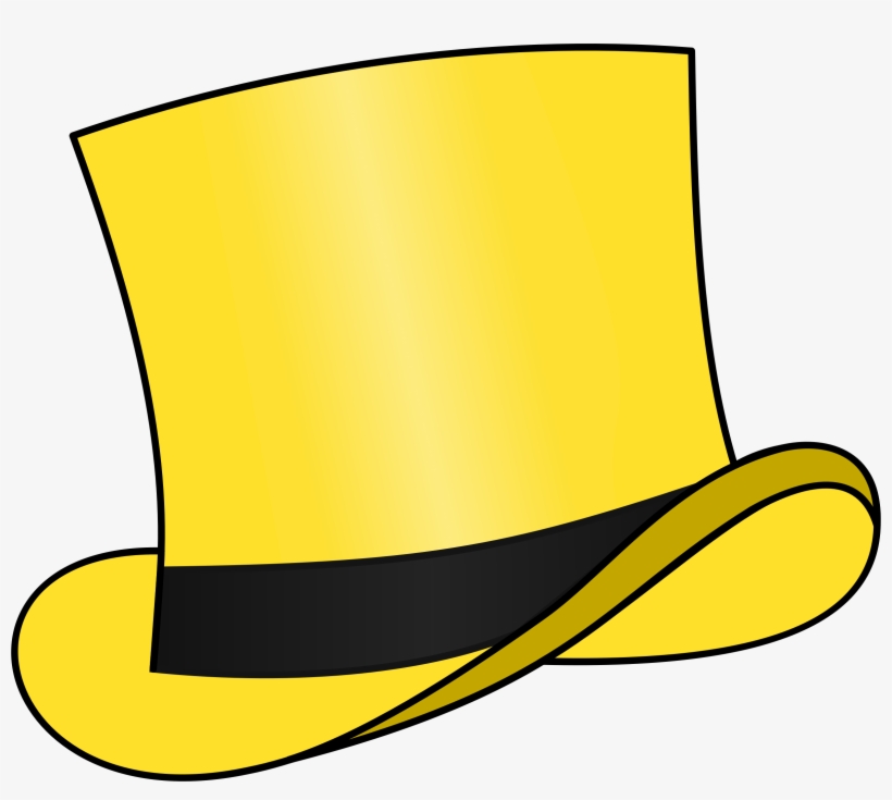 This Free Icons Png Design Of Top Hat Yellow, transparent png download
