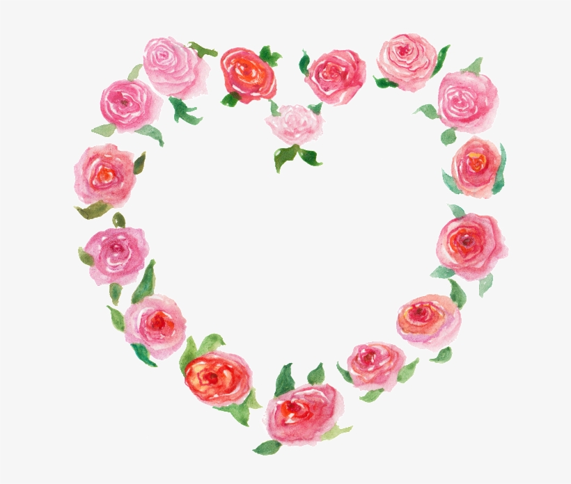 Hand-painted Rose Ring Valentine's Day Love Transparency - Heart, transparent png download