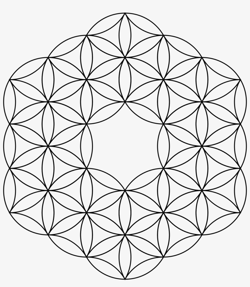 Flower Of Life Donut Clipart Royalty Free Download - Flower Of Life Png, transparent png download