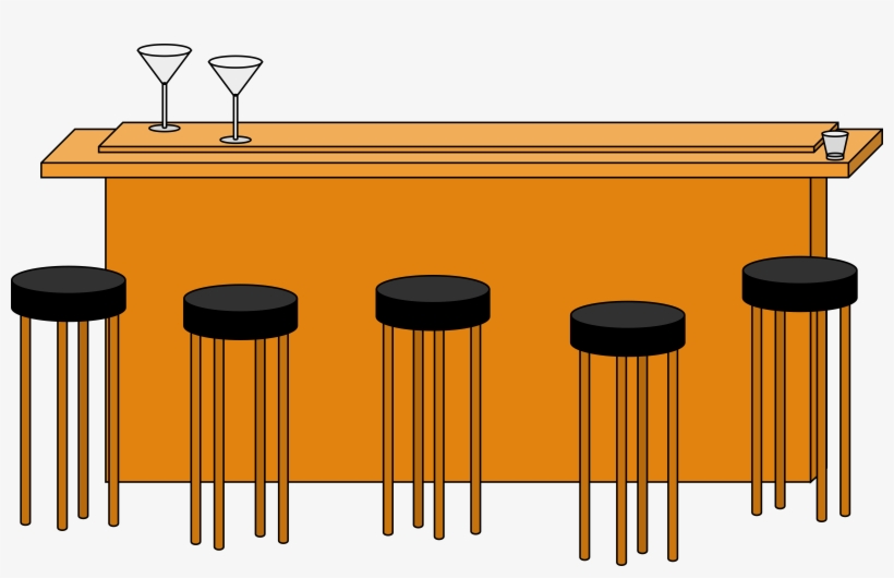 This Free Icons Png Design Of Bar With Stools, transparent png download