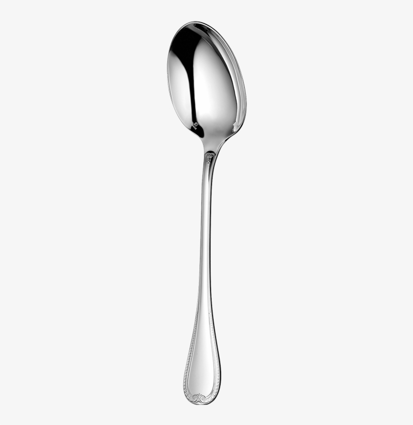 Silver Spoon - Christofle Malmaison Serving Spoon, Silverplated, transparent png download