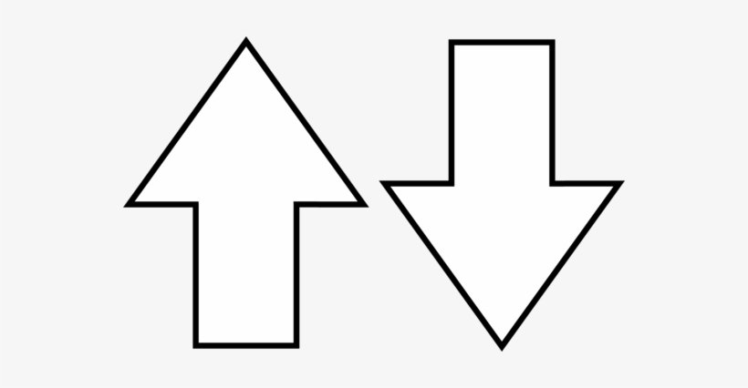 Black And White Stock Arrow Symbols Line Art - Clip Art, transparent png download