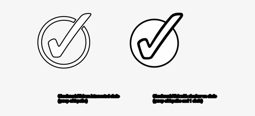 How To Set Use Outlined Checkmark Icon Png, transparent png download