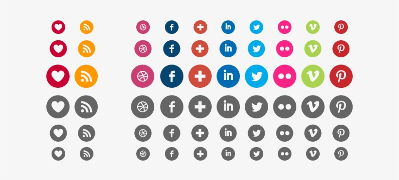 Sociamedia Icons Preview , - Pictogram Set, transparent png download