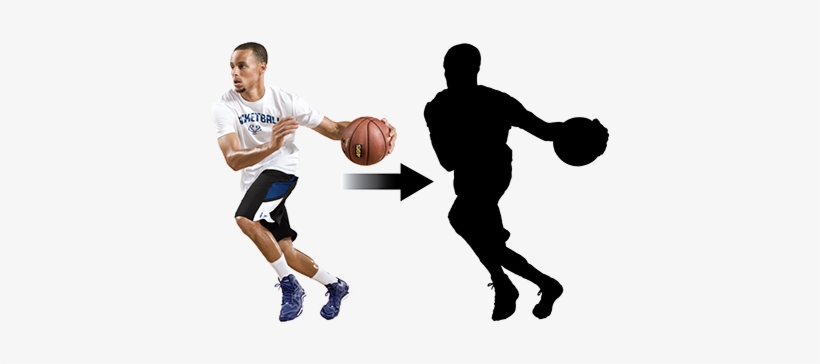 Silhouette Of Stephen Curry, transparent png download