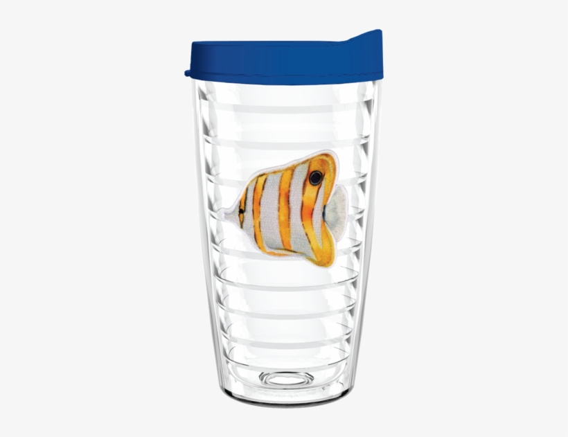 Angel Fish Watercolor Patch 16oz Tumbler - Usa Flag 16 Oz Insulated Tumbler With Blue Lid And, transparent png download