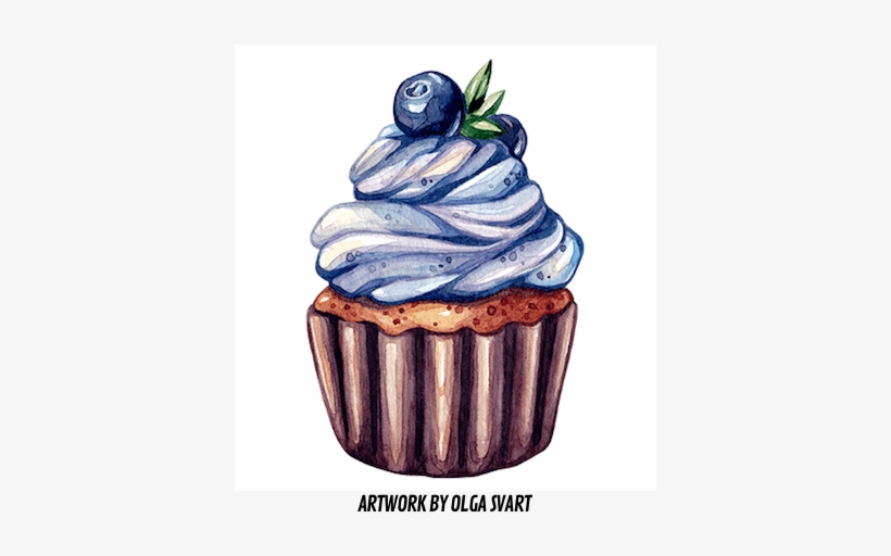 Creators Fanzine - Food Drawing Cupcake, transparent png download
