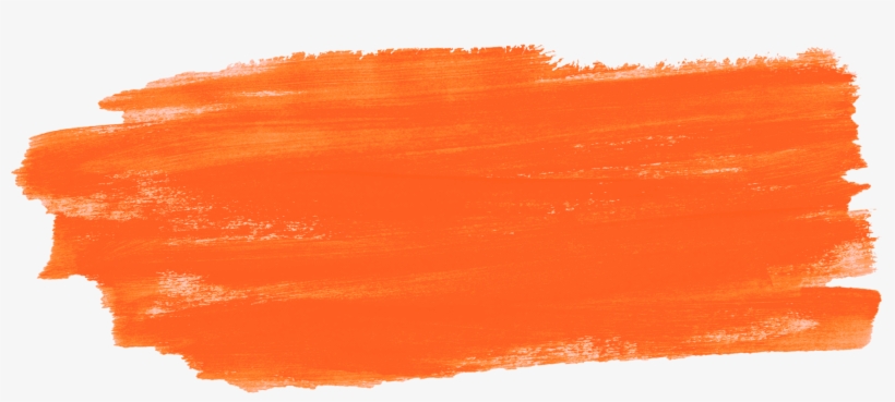 Her Brain On Digital Png Royalty Free Library - Orange Brush Stroke Png, transparent png download