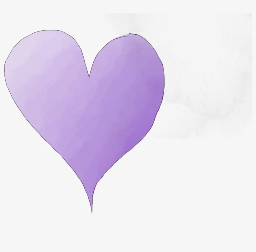 Lavender Heart Png Banner Library Stock - Heart Transparent PNG