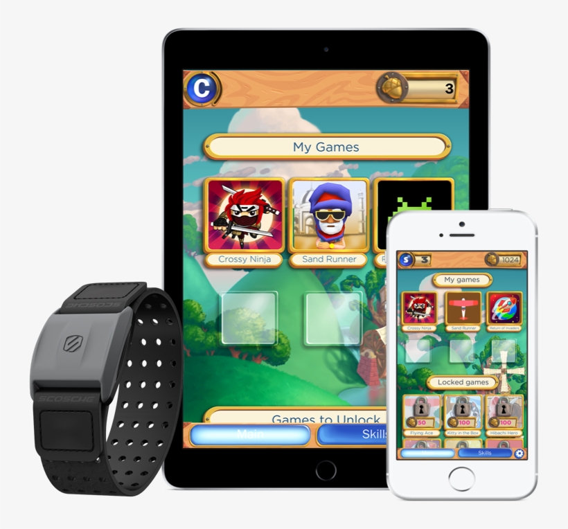 Tablet - Scosche Rhythm+ Heart Rate Sensor, transparent png download