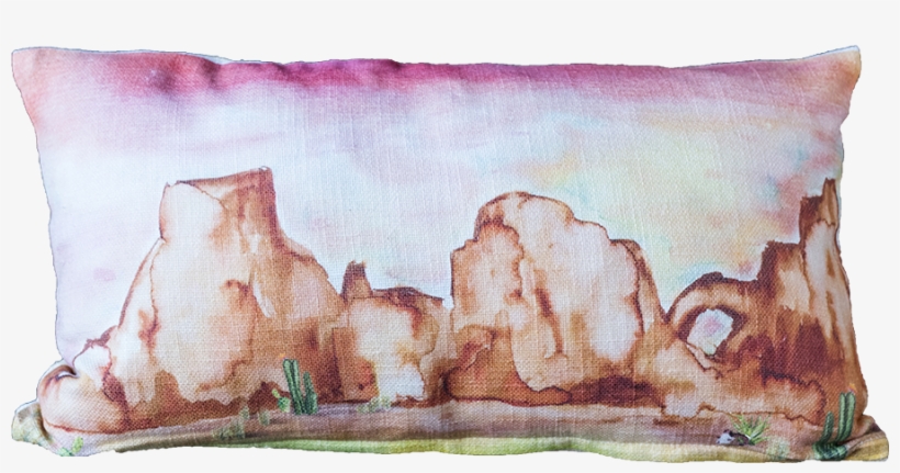 Watercolor Desert Scene - Watercolor Paint, transparent png download