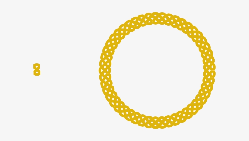 Circle Clipart Braid - Golden Border Round Png, transparent png download