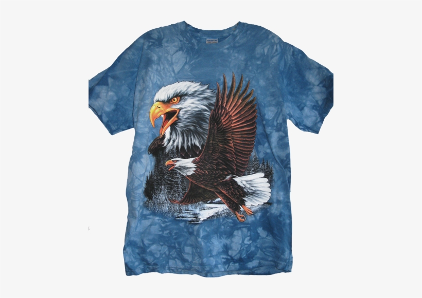Blue T Shirt W/bald Eagle $13 - Eagle T-shirt 2, transparent png download