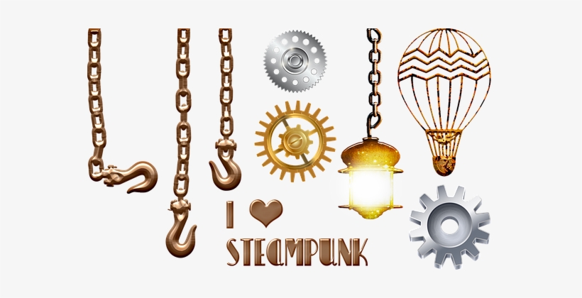 Steampunk, Gears, Hot Air Balloon - Gear, transparent png download