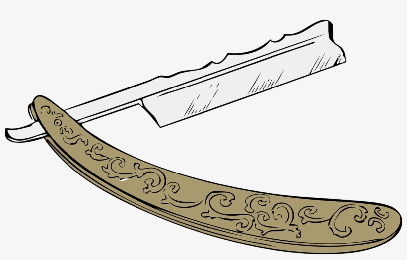 Fancy Cartoon Barber Hair Sharp Razor Beard Straight Razor
