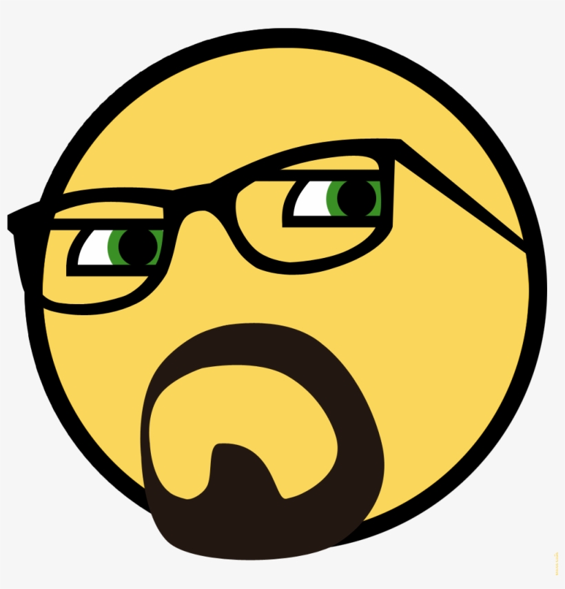 Angielski Z Lucasem - Smiley Face With Goatee, transparent png download